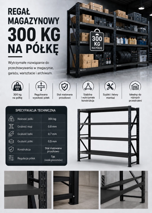 Dostawka 192x60x200cm moduł do regału 200x60x200cm 1200kg 4 półki czarny.png