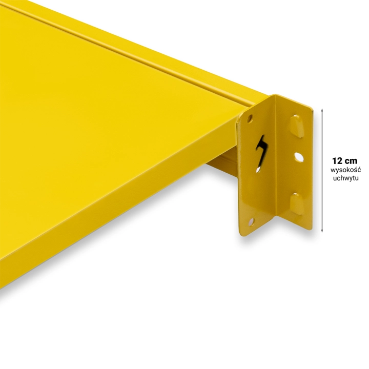 Półka 192x50cm do regału magazynowego 200x50cm 300kg żółta