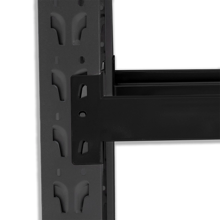 Regał stalowy do składowania opon 180x60x300 2000kg 5 półek Czarny.png