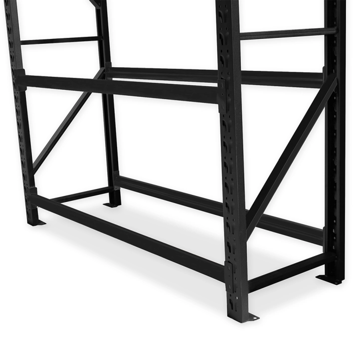 Regał stalowy do składowania opon 180x60x300 2000kg 5 półek Czarny.png