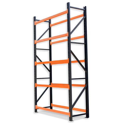 Regał stalowy do składowania opon 180x60x300 2000kg 5 półek czarno-pomarańczowy.png