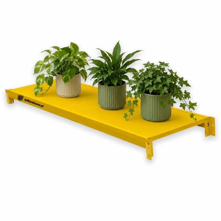 Półka 192x50cm do Regału Magazynowego 200x50cm 300kg Żółta.png