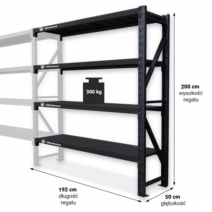 Dostawka 192x50x200cm moduł do regału 200x50x200cm 1200kg 4 półki czarny.png