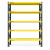 Regał Magazynowy 200x50x250cm 1500kg 5 Półek Czarno-żółty.png