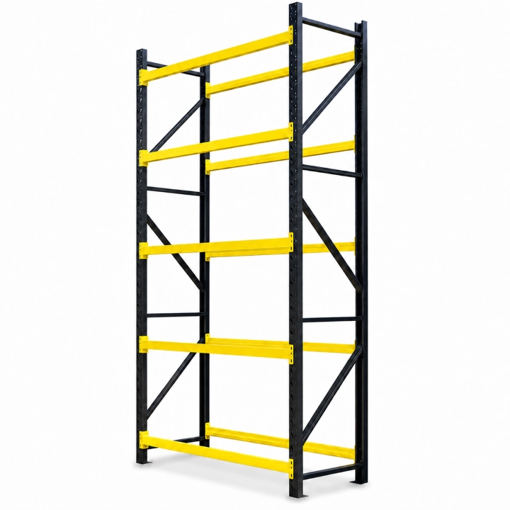 Regał stalowy do składowania opon 180x60x300 2000kg 5 półek czarno-żółty.png