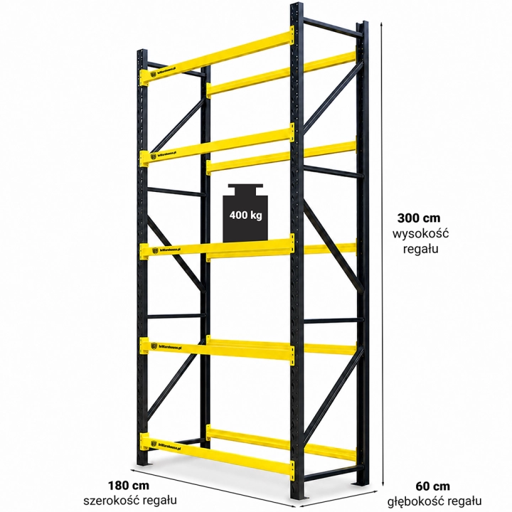 Regał stalowy do składowania opon 180x60x300 2000kg 5 półek czarno-żółty.png